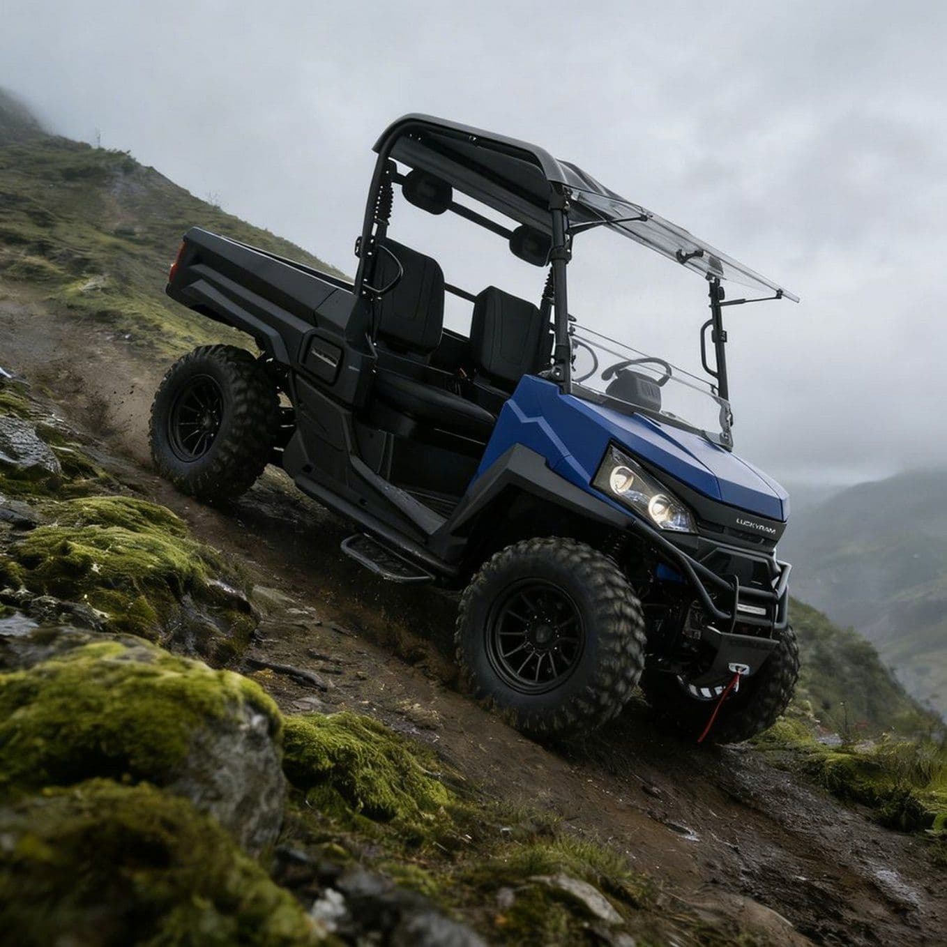 10KW AC motor 4WD UTV 73,6V 150Ah 670kg Zaťaženie 400mm Brodivosť