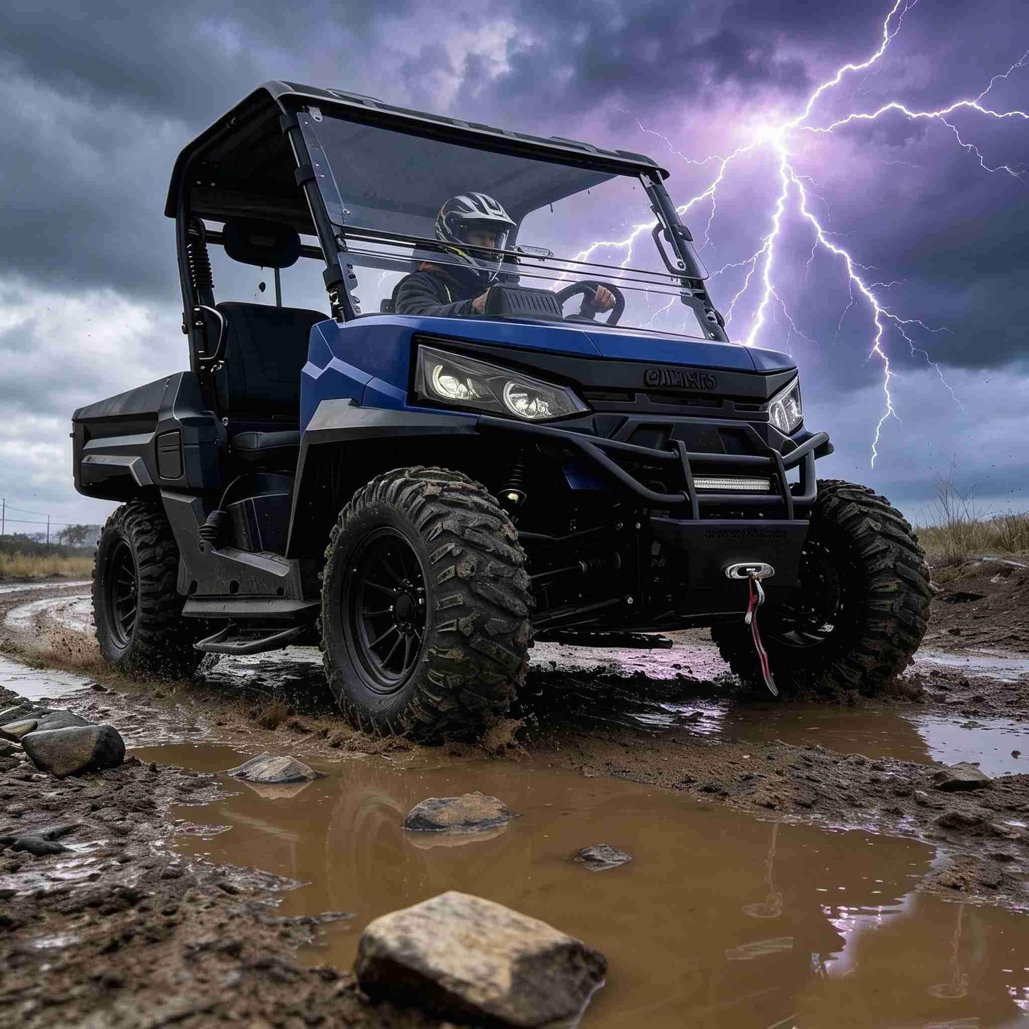 10KW AC motor 4WD UTV pre USA Poľovníctvo 350kg Skládka 20KW Peak