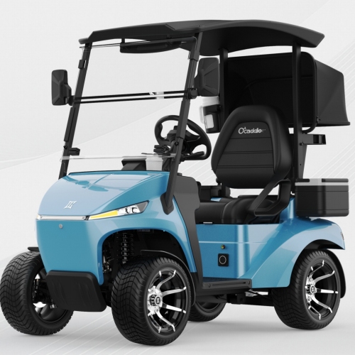 Je elektrický golfový vozík SLEDUJÚCI AI budúcnosť inteligentnejšej a efektívnejšej golfovej dopravy