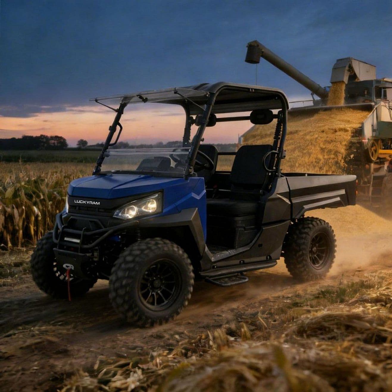 Elektrické 4WD UTV 14-palcové pneumatiky 1000 kg Ťahanie na údržbu majetku