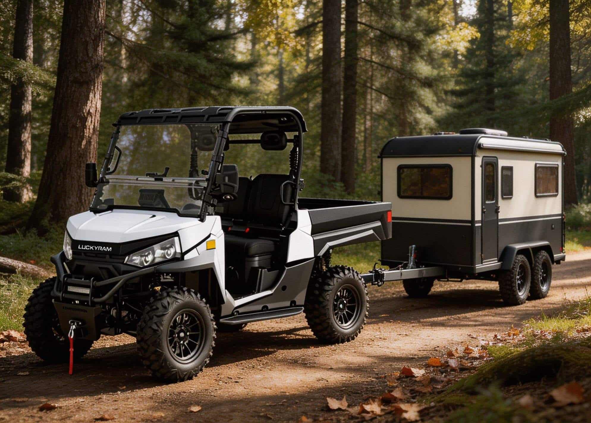 4WD Off Road Electric UTV 73,6V PKE Keyless 20KW Špičkový výkon 670kg