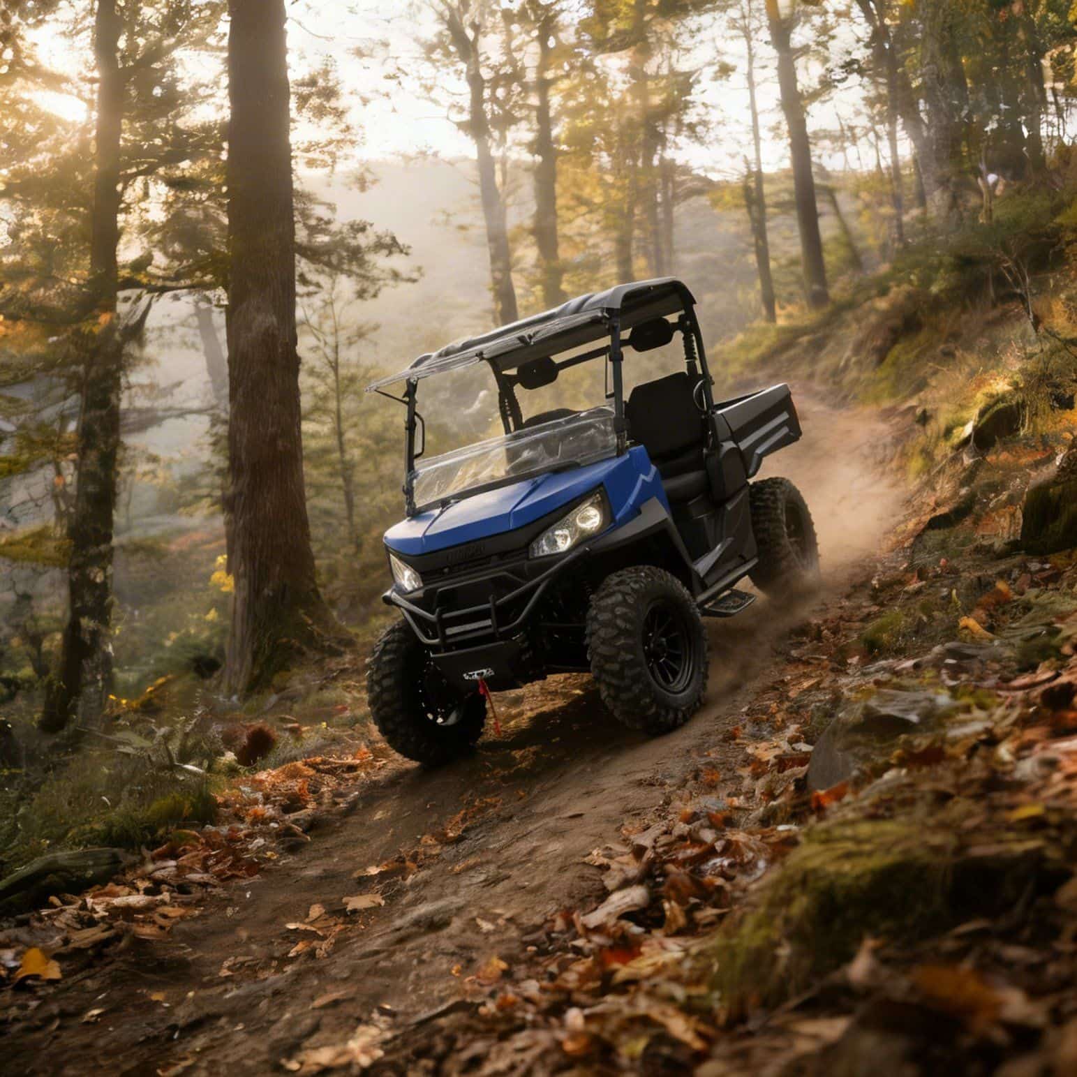 4WD UTV 73,6V 20KW Špičkový výkon 400A Ovládač 350kg Výsypka