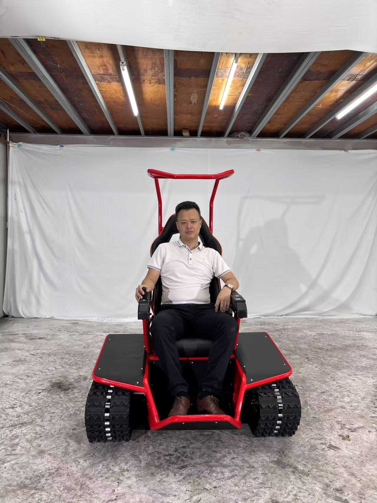 Elektrický invalidný vozík 72V Dual Track je vhodný pre všetky terény.