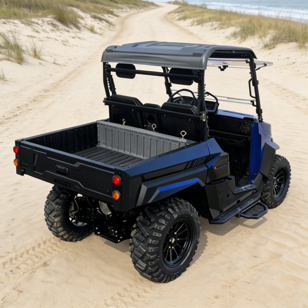 Elektrický UTV 4WD pre stavenisko 14 palcové pneumatiky 73,6V 20KW špičkový výkon