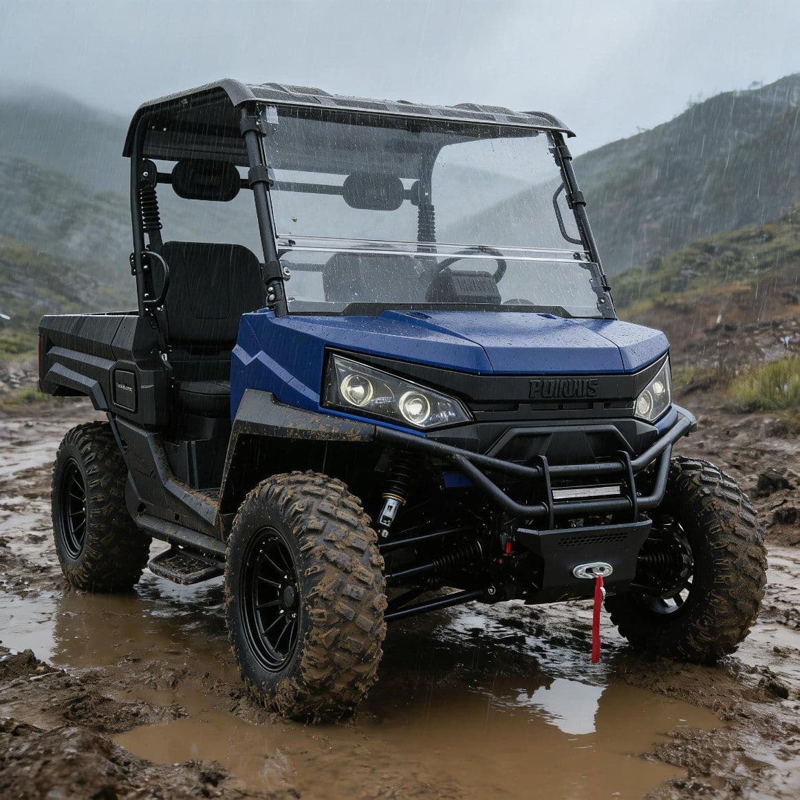 Bezkľúčový štartovací systém PKE 10kW AC motor elektrický ovládač UTV 400A Dojazd 80-100 km 4WD